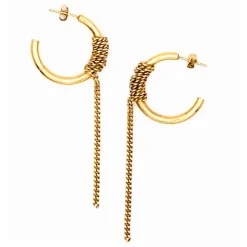 Perrine Taverniti Boucles d'Oreilles Ramey | Doré Hot