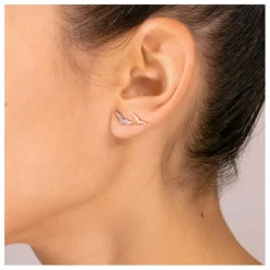 Ginette NY Boucles d'Oreilles Wise | Or rose Discount