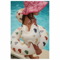 Konges Sløjd Bouée gonflable Cœurs | Ecru Best