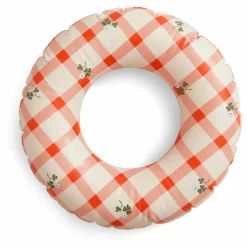 garbo&friends Bouée gonflable Gingham Sorrel | Rouge