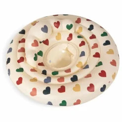 Online Konges Sløjd Bouée gonflable pour bébé Cœurs | Ecru