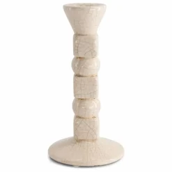 The Socialite Family Vases, Objets Déco|Bougeoir Anna en céramique craquelé petit format |