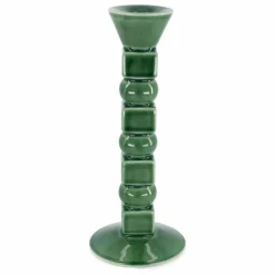 The Socialite Family Bougeoir Anna en céramique moyen format | Vert olive