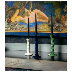 Clearance The Socialite Family Bougeoir Anna en céramique moyen format | Bleu nuit