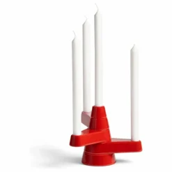 Online &Klevering Bougeoir en dolomite Brute | Rouge