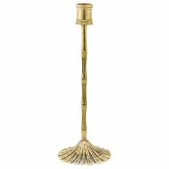 Doing Goods Bougeoir en laiton Bamboo | Doré Discount