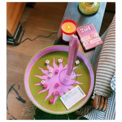 Discount Anna + Nina Bougeoir Jane en verre | Violet