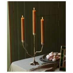 Doing Goods Bougeoir Misty Triple en laiton recyclé | Doré Hot