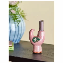 Bloomingville Bougeoir oiseau en grès Trudy |