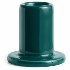Hay Bougeoir Tube en faïence | Vert foncé Hot