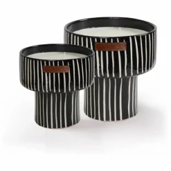 Online Côté Bougie Bougie Coupe Zébré - Mandarine Majorelle Non teinté