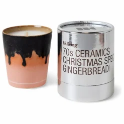 Clearance HKliving Bougie en grès Gingerbread Non teinté