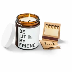 Sale BE [...] MY FRIEND Bougie parfumée orange et encens - 180 ml Transparent