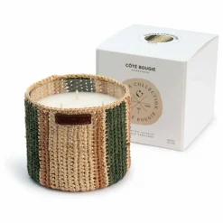 Homme Côté Bougie Bougie Raphia Maya - Menthe & Thé