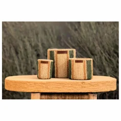 Homme Côté Bougie Bougie Raphia Maya - Menthe & Thé