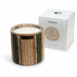 Homme Côté Bougie Bougies, Senteurs|Bougies, Senteurs|Bougie Raphia Maya - Menthe & Thé