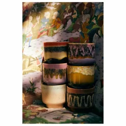 HKliving Bougie 70s ceramics Tulum | Orange Discount