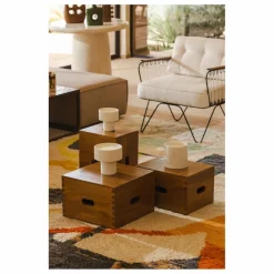 Homme Côté Bougie Bougie Striée - Mon Bel Oranger