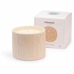 Côté Bougie Bougie Striée - Mon Bel Oranger Non teinté Discount