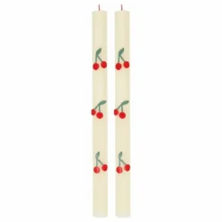 Outlet Meri Meri Bougies Cherry - Set de 2 Rouge