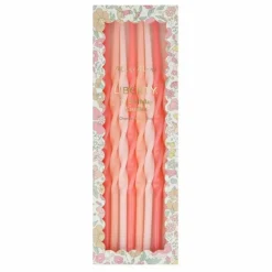 Meri Meri Bougies d'anniversaire - x Liberty - Set de 16 Rose Best