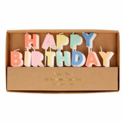 Enfant Meri Meri Décoration De Fête|Bougies Happy Birthday - Set de 13