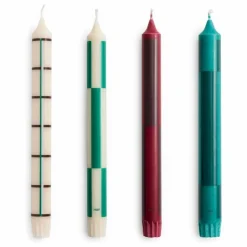 Homme Hay Bougies Pattern - Set de 4 |