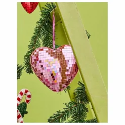 Online Rice Boule à facettes Cœur | Rose