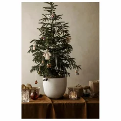 Ferm Living Boule de noël Anges en jute - Set de 2 Naturel Hot