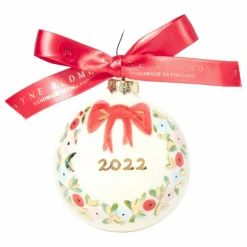 Online Jayne Redmond Boule de noël en porcelaine 2022 Multicolore
