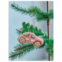 Discount Rice Boule de Noël Voiture et Sapin | Rouge