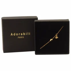 Adorabili Bracelet Duo Charms Arc-en-ciel Nuage | Doré Clearance