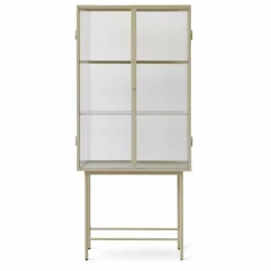 Ferm Living Buffet Haze, en verre strié et métal |