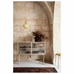 Ferm Living Buffet Haze, en verre strié et métal |