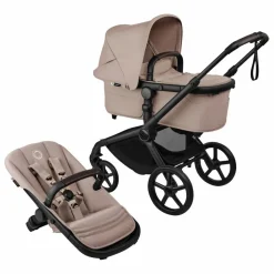 Bugaboo Fox 5 Renew - Poussette tout-terrain complète châssis noir | Taupe Sale