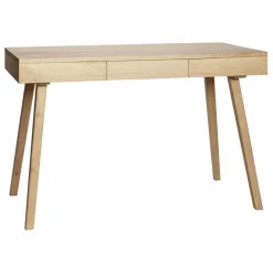 Hübsch Tables, Bureaux|Bureau 3 tiroirs en chêne FSC