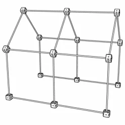 Clearance Sarbakane Cabane à construire - Pack Libellule - 43 pièces Bois clair
