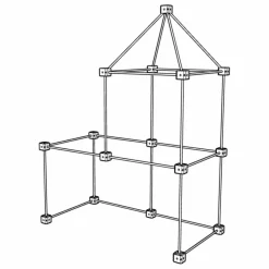 Clearance Sarbakane Cabane à construire - Pack Libellule - 43 pièces Bois clair