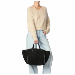 Clearance Jérôme Dreyfuss Cabas Léon M Croûte Velours | Noir