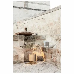 Ferm Living Cache pot en acier | Beige