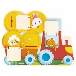 Sale Janod Cache-cache tracteur Jaune