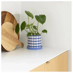 Best &Klevering Cache-pot Clash Grid | Bleu