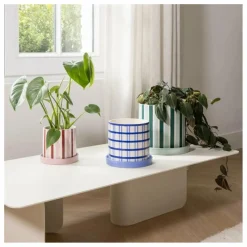 Best &Klevering Cache-pot Clash Grid | Bleu