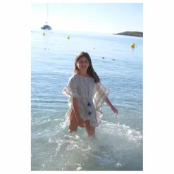 Enfant Lison Paris Robes, Combinaisons|Robes, Combinaisons|Caftan Rayé Métallisé |