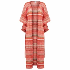 Online Lison Paris Caftan Sunset Crochet | Corail