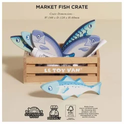 Le Toy Van Cuisines, Marchandes|Cagette de poissons du marché