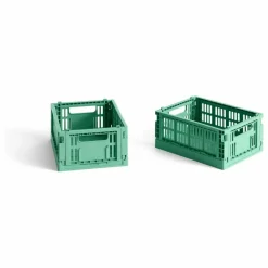 Hay Cagettes pliables - Set de 2 | Vert Menthe