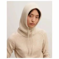 Femme Bompard Cagoule Cordons Cachemire |