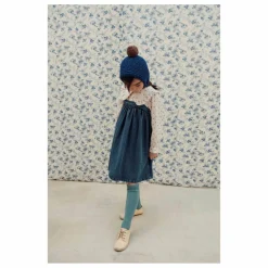 New Emile et Ida Cagoule Pompon Laine Mérinos | Bleu