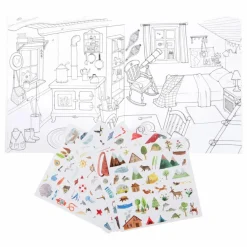 Moulin Roty Cahier stickers L'explorateur Multicolore Clearance